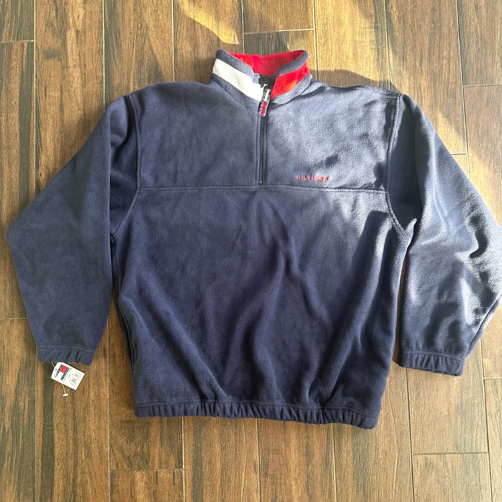 Vintage 90s Tommy Hilfiger Fleece Pullover